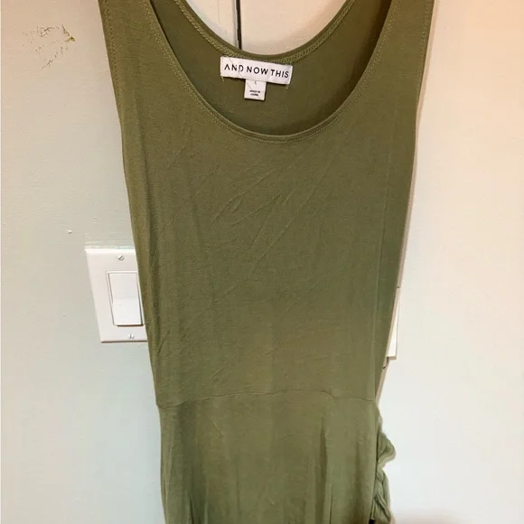 Diane Von Furstenberg Green Asymmetrical Sundress - Picture 2 of 9